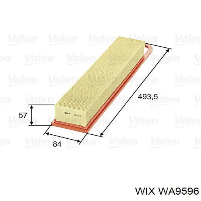 Compre WA9596 WIX Filtro de ar