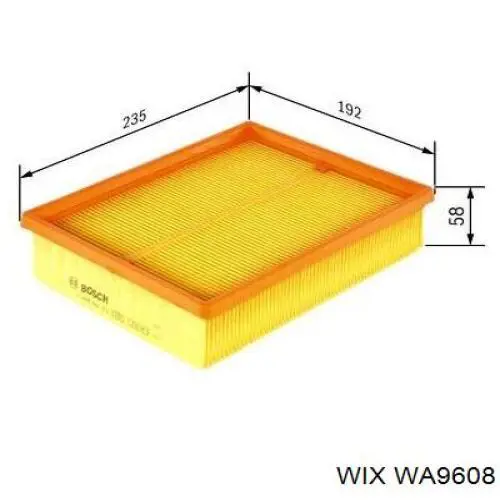 Купить WA9608 WIX Автомобильный фильтр воздуха
