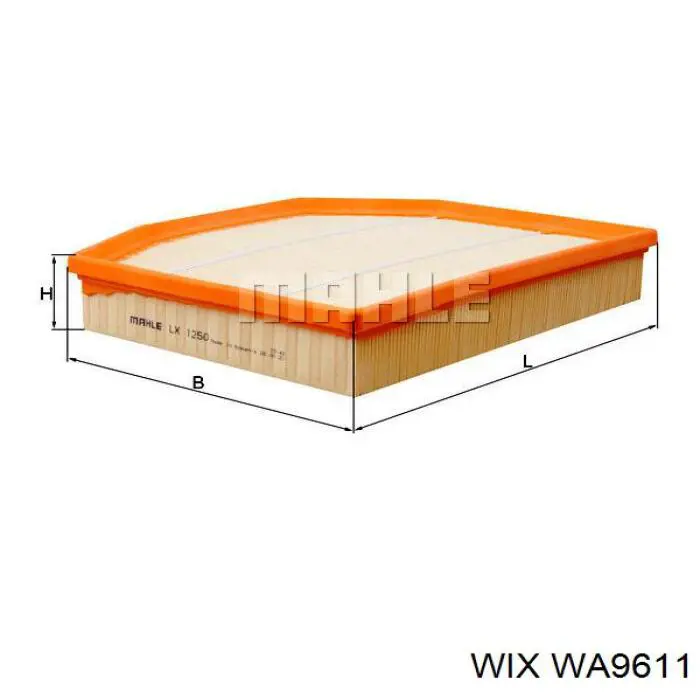 WA9611 WIX воздушный фильтр