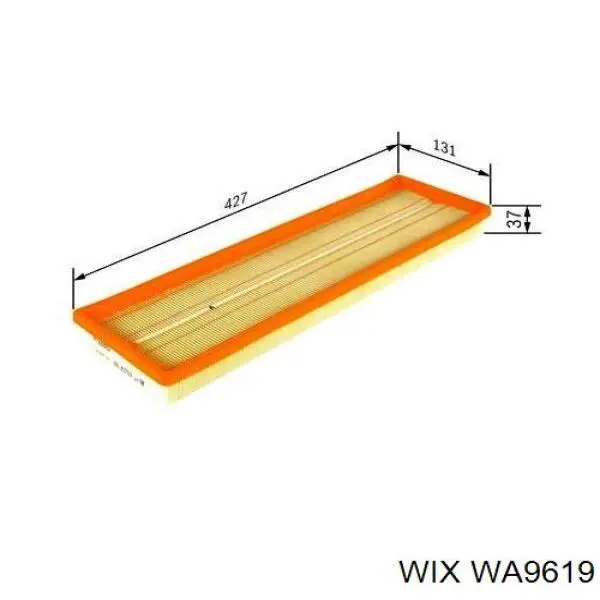 Элемент воздушного фильтра WIX WA9619 цена, от 11.03 USD