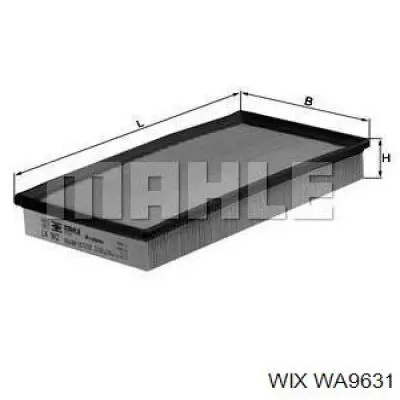 Купить WA9631 WIX Автомобильный фильтр воздуха