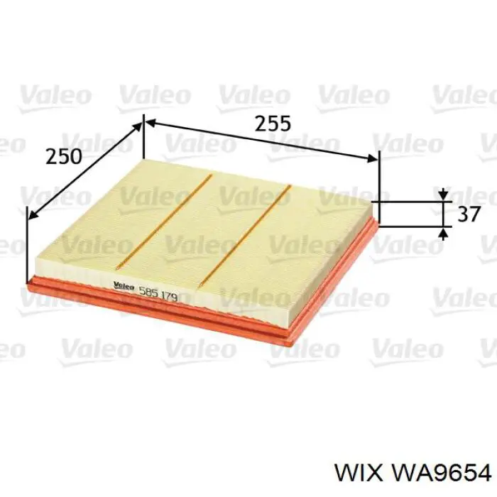 Элемент воздушного фильтра WIX WA9654 цена, от 7.99 USD
