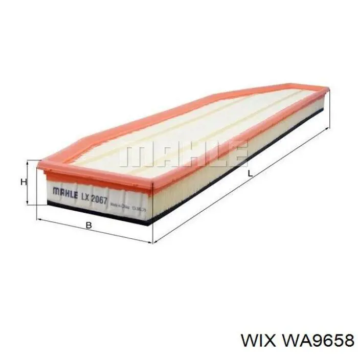 Элемент воздушного фильтра WIX WA9658 цена, от 16.60 USD