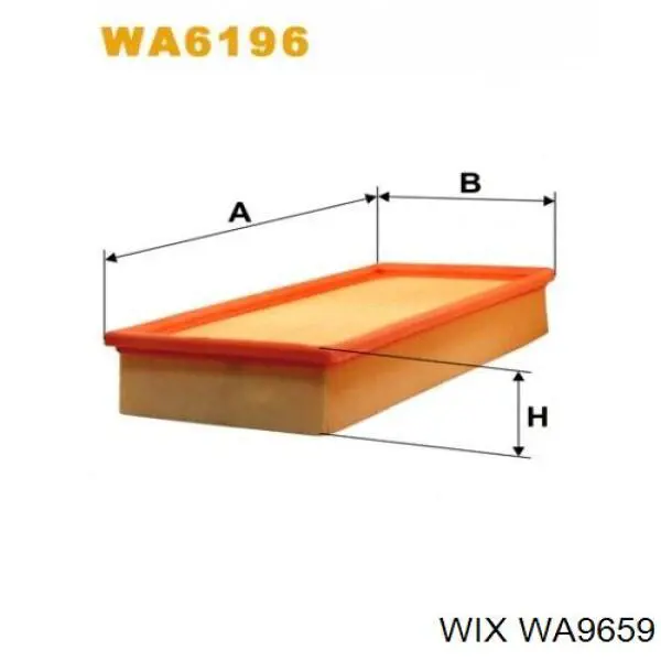 Элемент воздушного фильтра WIX WA9659 цена, от 12.94 USD