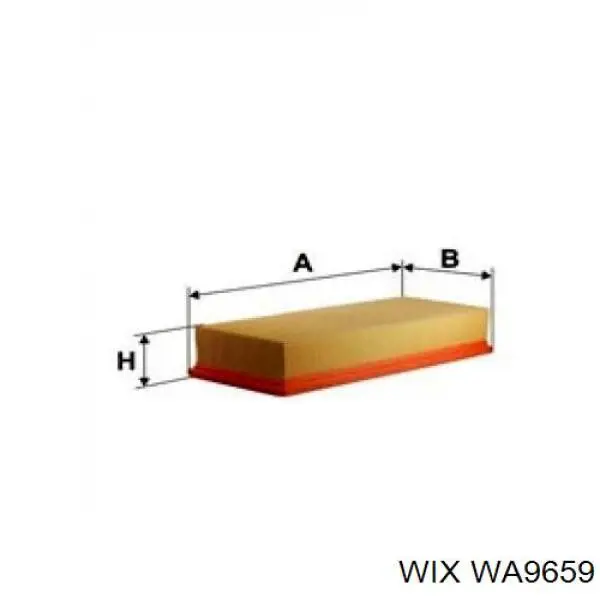 WA9659 WIX Воздушный фильтр двигателя