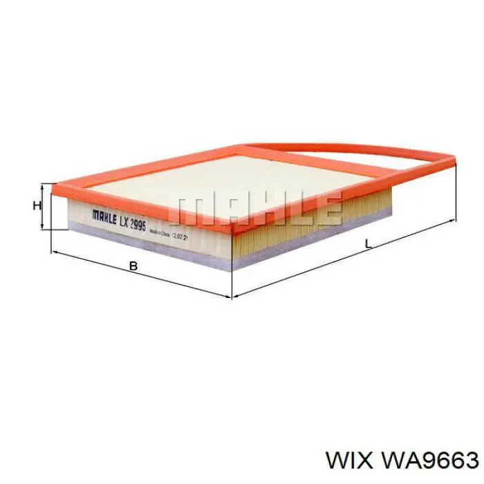 WA9663 WIX воздушный фильтр