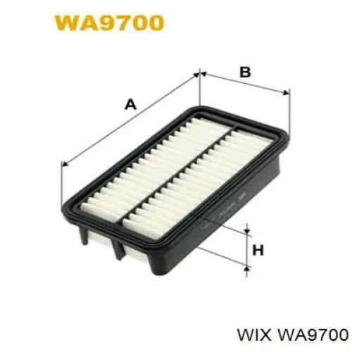 WA9700 WIX воздушный фильтр