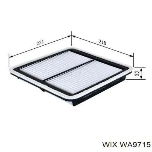 Купить WA9715 WIX Автомобильный фильтр воздуха