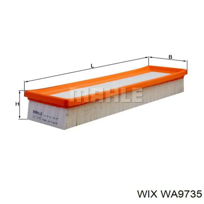 Купить WA9735 WIX Автомобильный фильтр воздуха