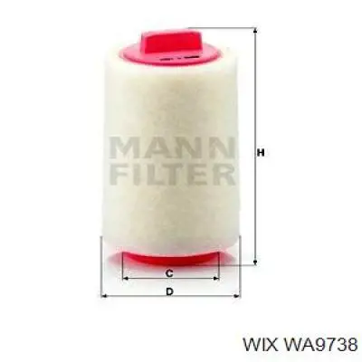 Элемент воздушного фильтра WIX WA9738 цена, от 13.11 USD