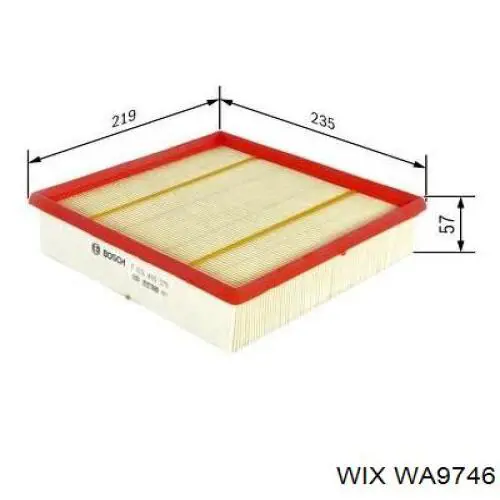 Воздушный фильтр WA9746 WIX