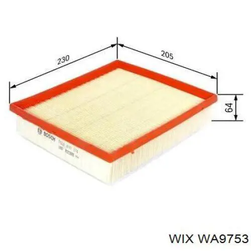 Купить WA9753 WIX Автомобильный фильтр воздуха