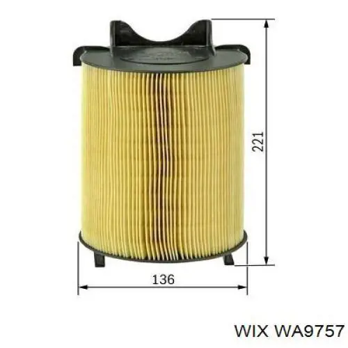 Воздушный фильтр WA9757 WIX