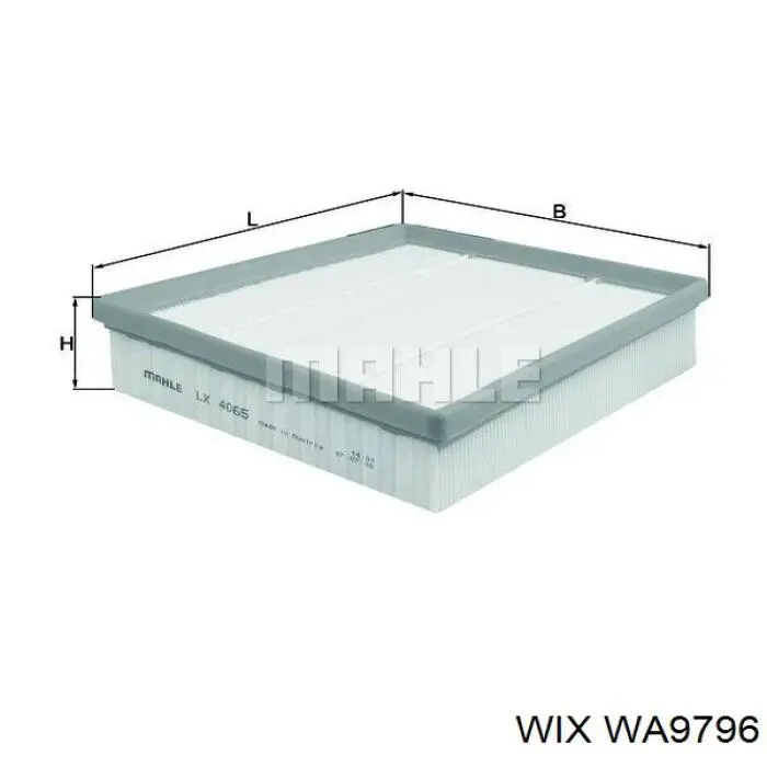 Элемент воздушного фильтра WIX WA9796 цена, от 10.32 USD