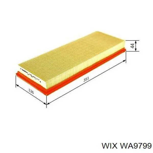 Купить WA9799 WIX Автомобильный фильтр воздуха