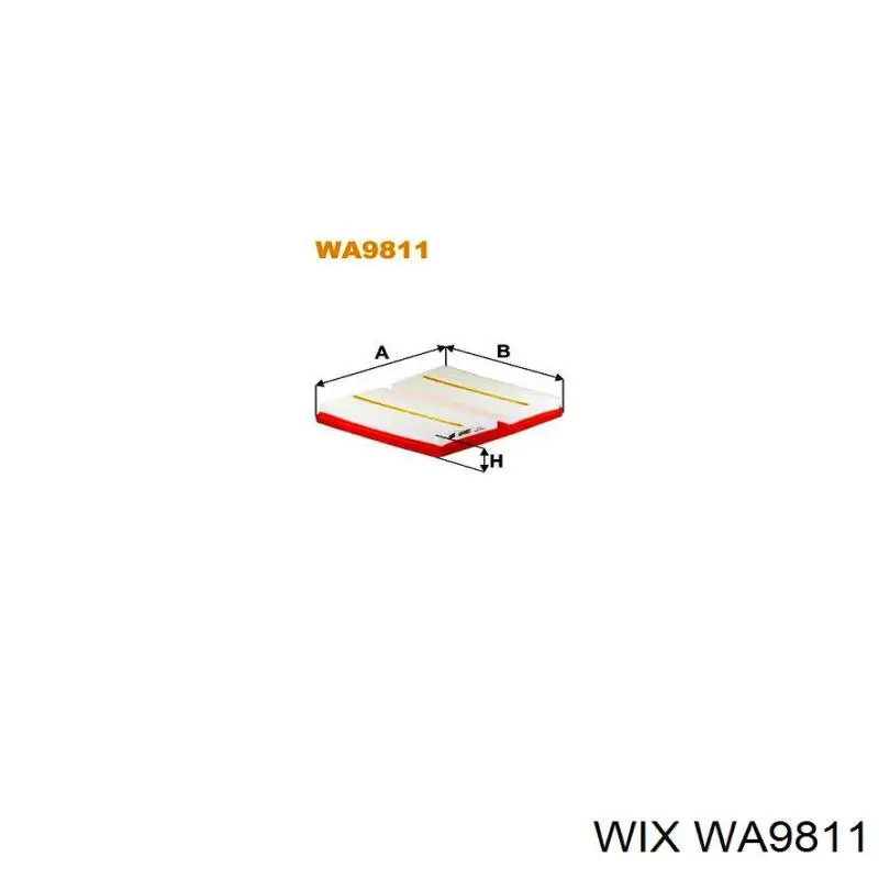 WA9811 WIX filtro de ar