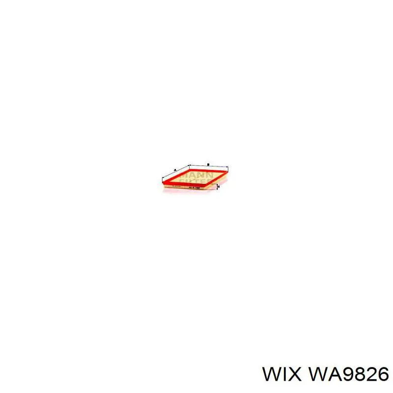Воздушный фильтр WA9826 WIX