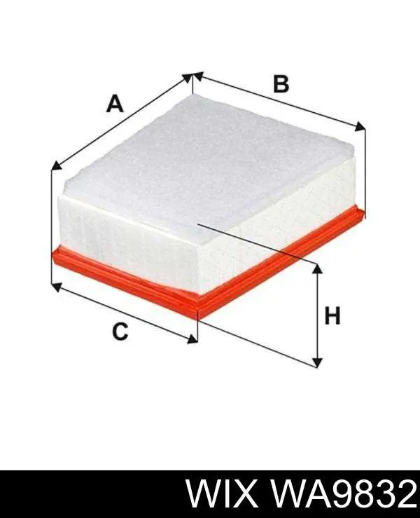 Воздушный фильтр WA9832 WIX
