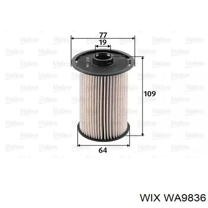 Купить WA9836 WIX Автомобильный фильтр воздуха