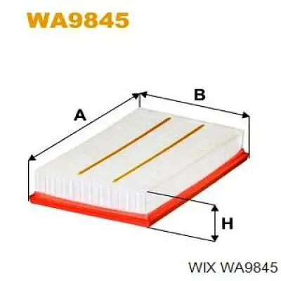 WA9845 WIX filtro de ar