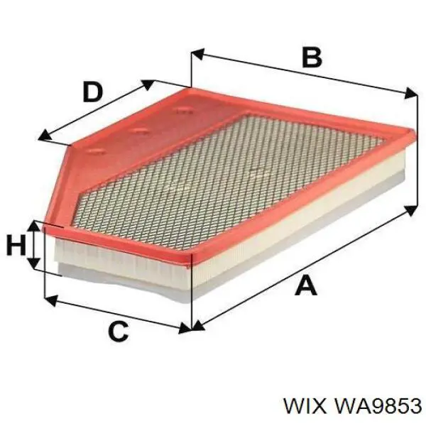 Купить WA9853 WIX Автомобильный фильтр воздуха