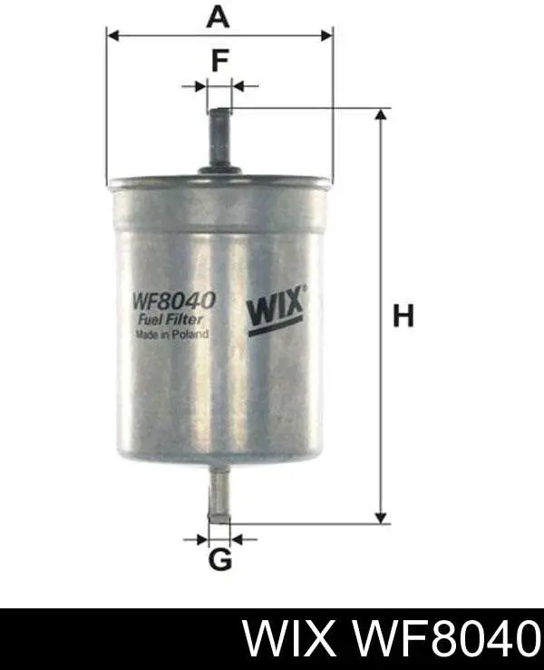 Фильтр тонкой очистки топлива WIX WF8040 цена, от 5.60 USD