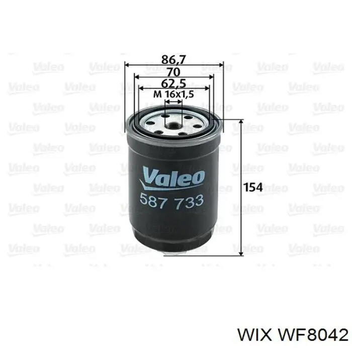 WF8042 WIX топливный фильтр