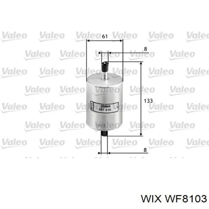 WF8103 WIX топливный фильтр