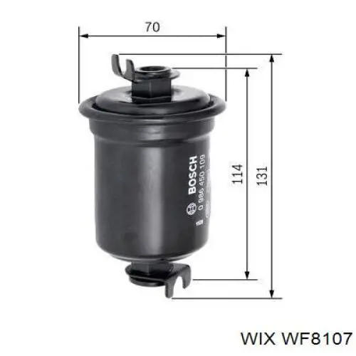 Фильтр тонкой очистки топлива WIX WF8107 цена, от 7.13 USD