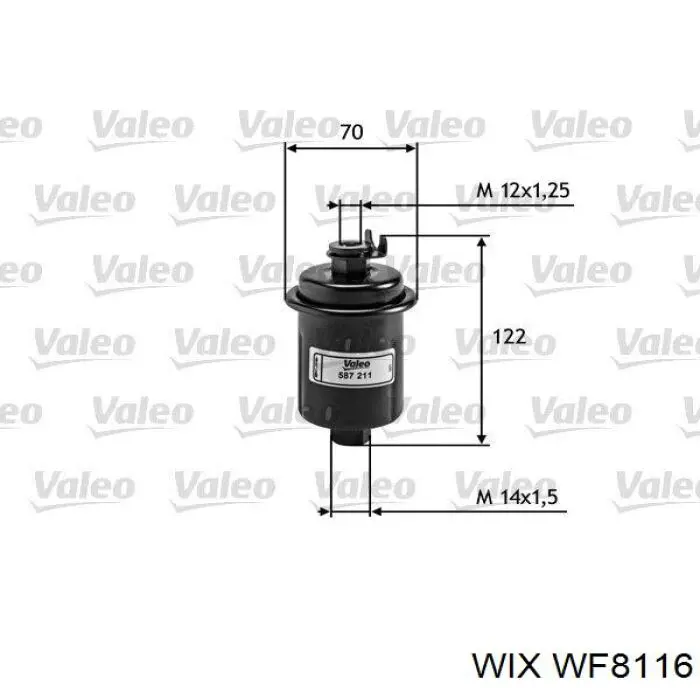WF8116 WIX топливный фильтр