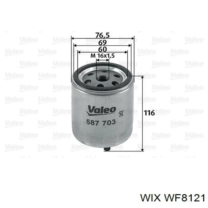 Купить WF8121 WIX Фильтр-отстойник топлива грубой очистки