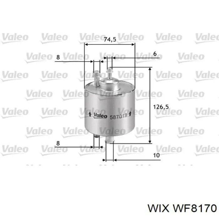 Купить WF8170 WIX Фильтр-отстойник топлива грубой очистки