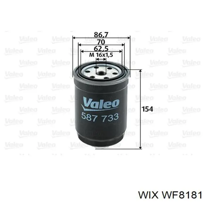 Топливный фильтр WF8181 WIX