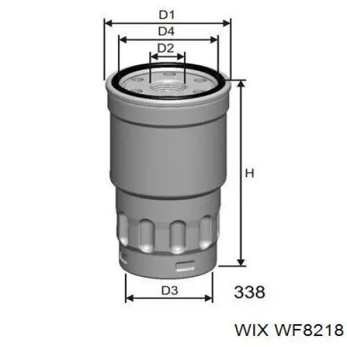 Фильтр тонкой очистки топлива WIX WF8218 цена, от 9.99 USD