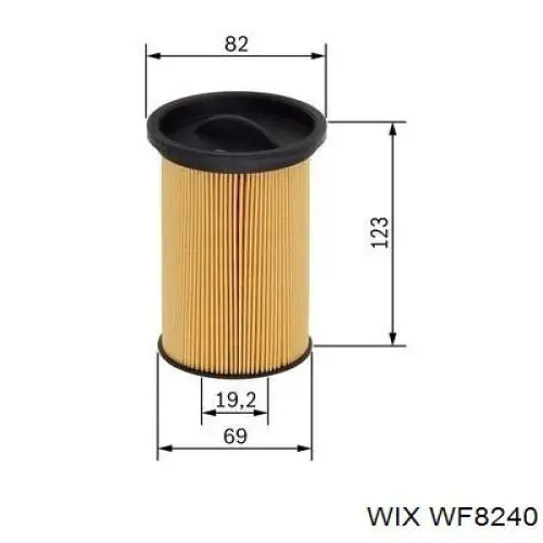 Топливный фильтр WF8240 WIX