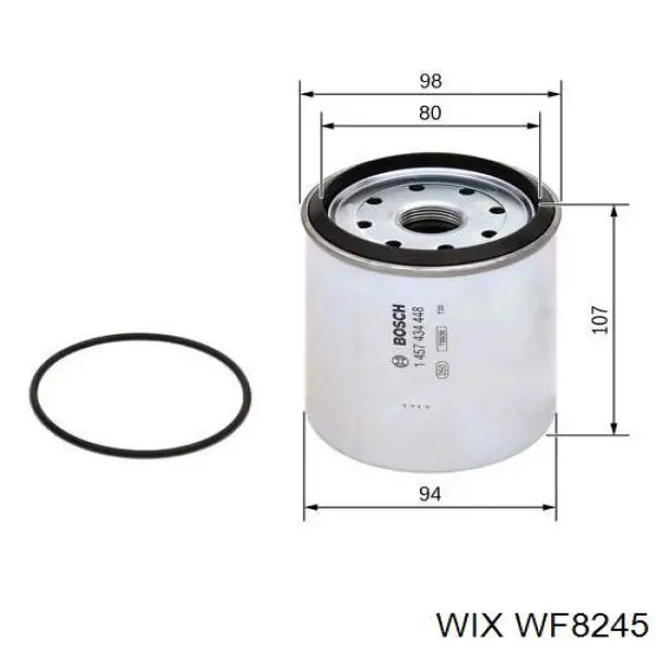 Фильтр тонкой очистки топлива WIX WF8245 цена, от 16.41 USD