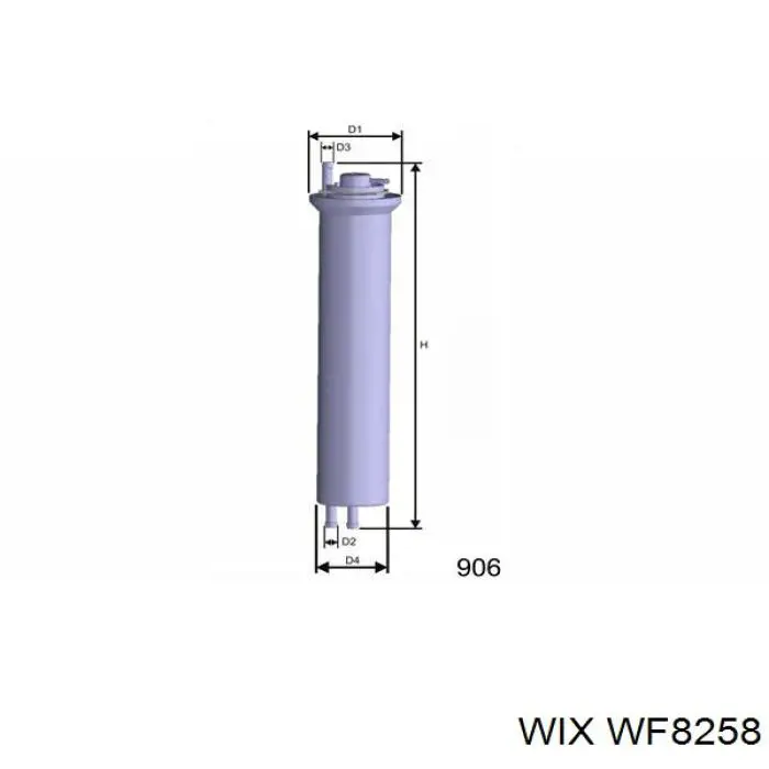 Фильтр тонкой очистки топлива WIX WF8258 цена, от 50.30 USD