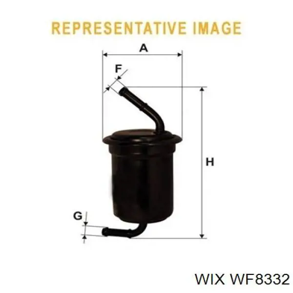 WF8332 WIX топливный фильтр