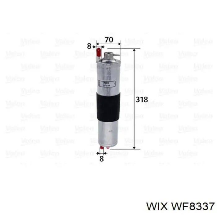 Фильтр тонкой очистки топлива WIX WF8337 цена, от 47.45 USD