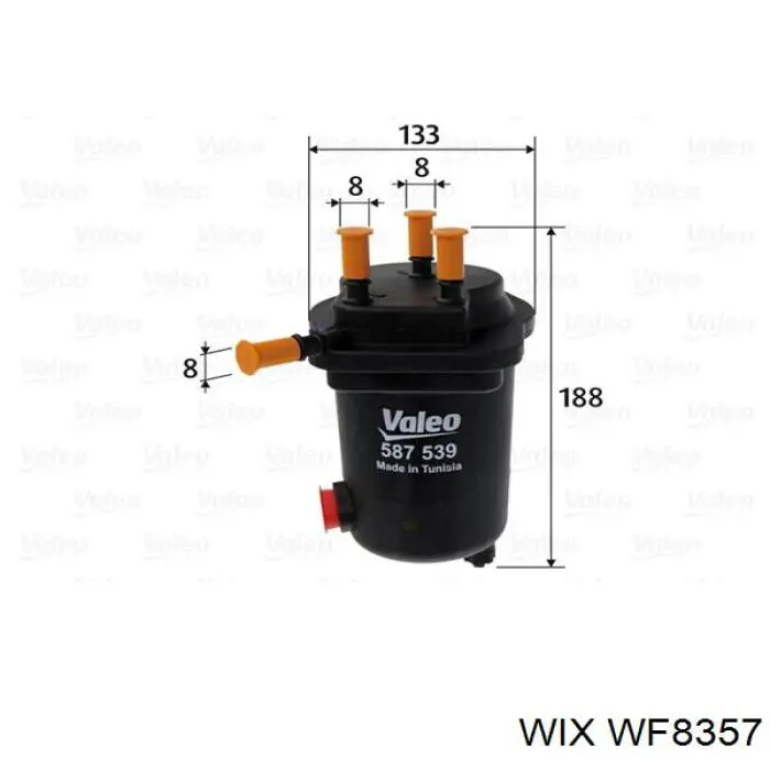 WF8357 WIX топливный фильтр