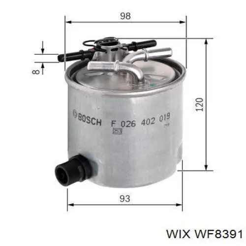 Топливный фильтр WF8391 WIX