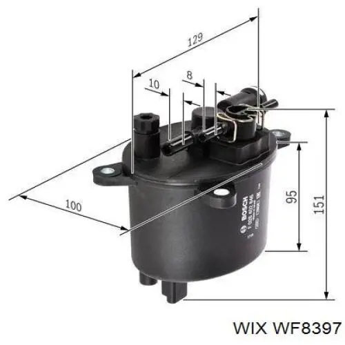 WF8397 WIX топливный фильтр