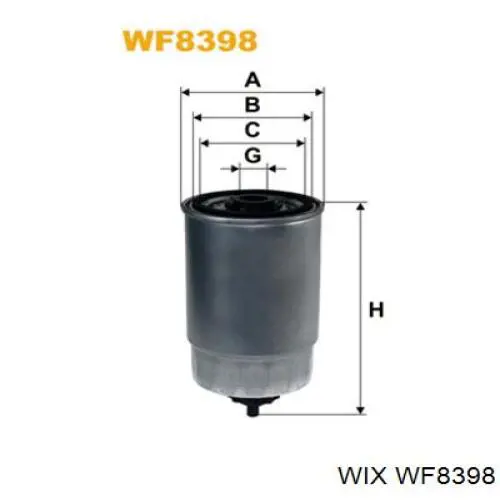 WF8398 WIX топливный фильтр