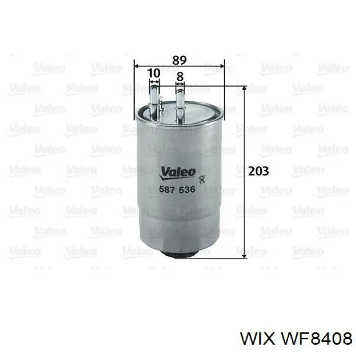 Filtro combustible WF8408 WIX