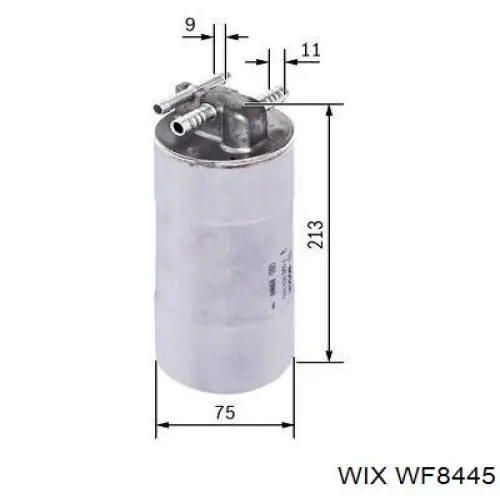Купить WF8445 WIX Фильтр-отстойник топлива грубой очистки