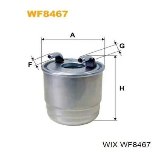 WF8467 WIX топливный фильтр