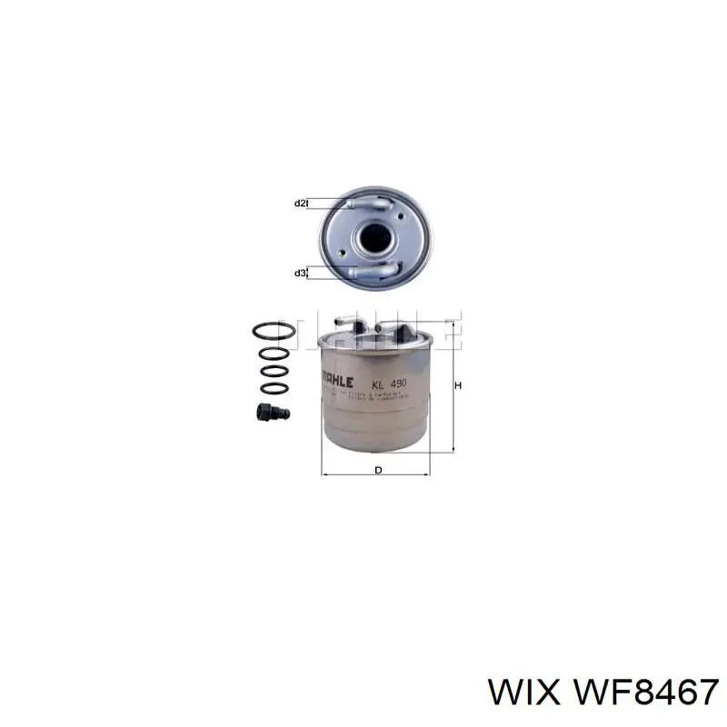 Купить WF8467 WIX Фильтр-отстойник топлива грубой очистки