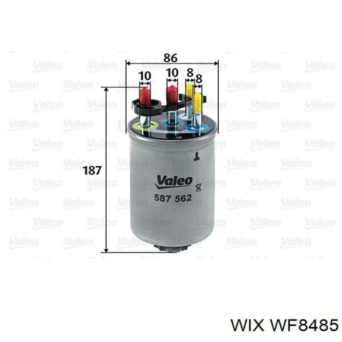 Топливный фильтр WF8485 WIX