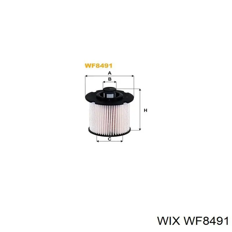 WF8491 WIX filtro de combustível