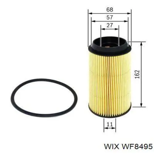 WF8495 WIX filtro de combustível